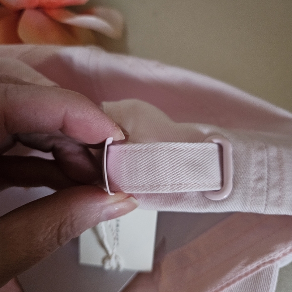 Tory Burch nwt Light pink baseball sport cap hat with T logo with adjustable bac - Picture 9 of 9